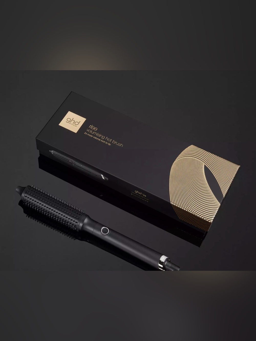 ghd Black Hot Air Brush with Smooth-Touch Bristles